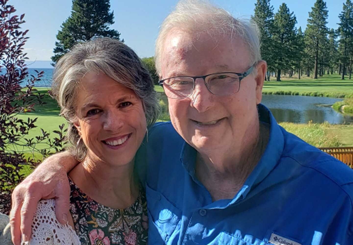 About Cindy and Bob West on the golf course