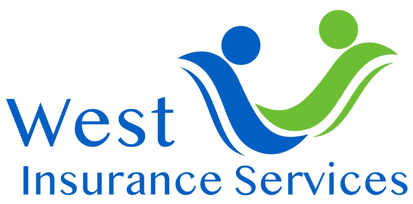 West Insurance Services logo in blue and green